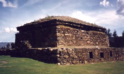 Willcahuain, a ruin from 700 to 1000 AD, built by the Huari empire.