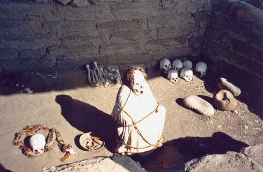 The chauchilla cemetery outside modern Nazca.